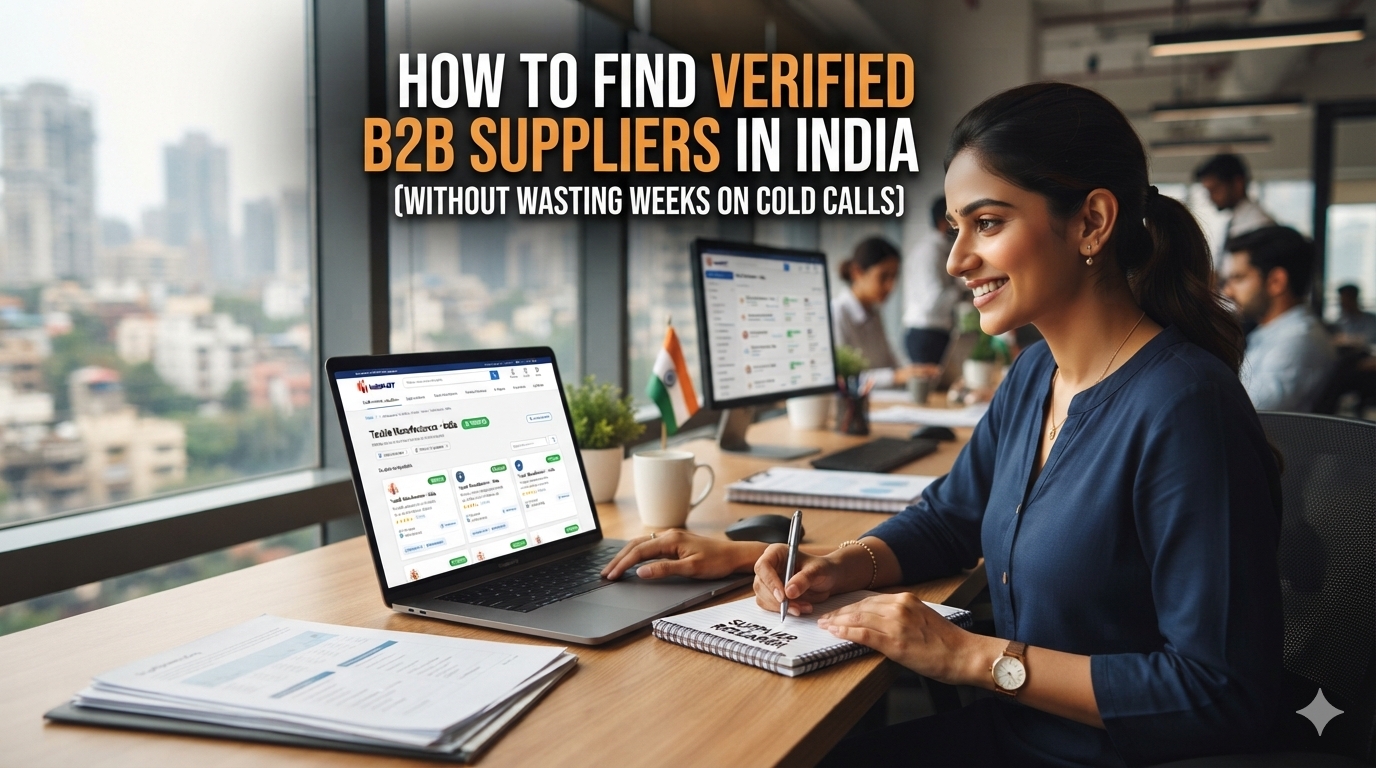 How to Find Verified B2B Suppliers in India (Without Wasting Weeks on Cold Calls)