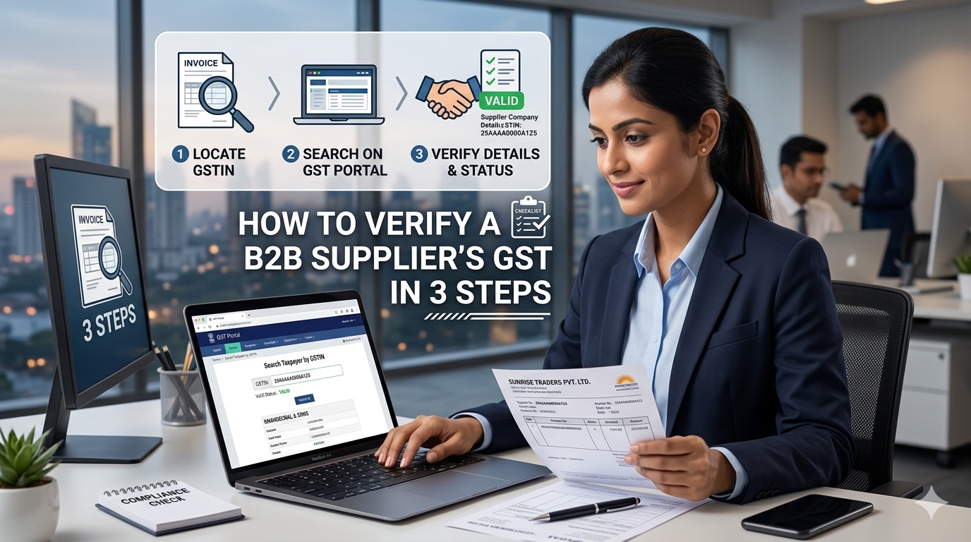 How to Verify a B2B Supplier's GST in 3 Steps