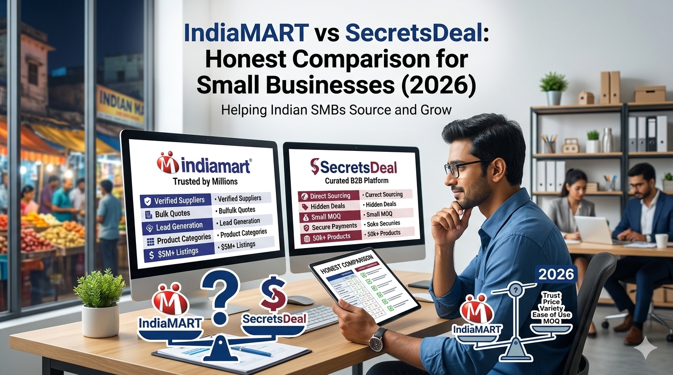 IndiaMART vs SecretsDeal: Honest Comparison for Small Businesses (2026)