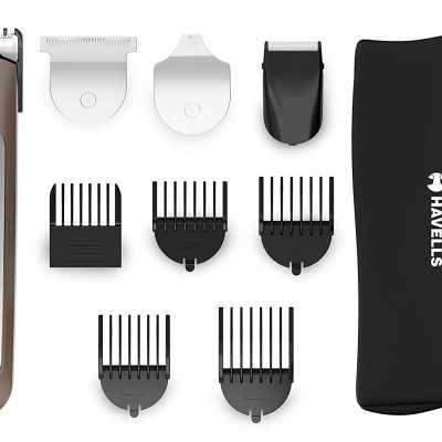 Havells GS6451 - Fast Charge 4-in-1 Grooming Kit for Beard & Hair Trimming (Brown)