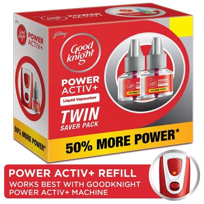 Good Knight Power Activ+, Mosquito Repellent Refill (Pack of 2)