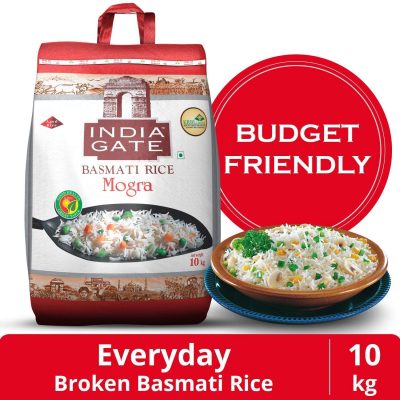 India Gate Basmati Rice Bag, Mogra, 10kg