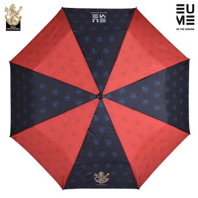 EUME 21.5 Inch 3 Fold Hand Open Official Royal Challengers Bangalore Umbrella