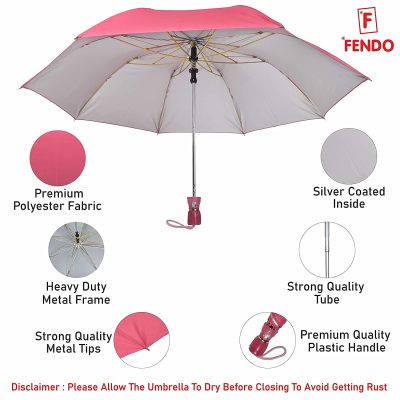 Fendo 21 Inch 2 Fold Auto Open Umbrella