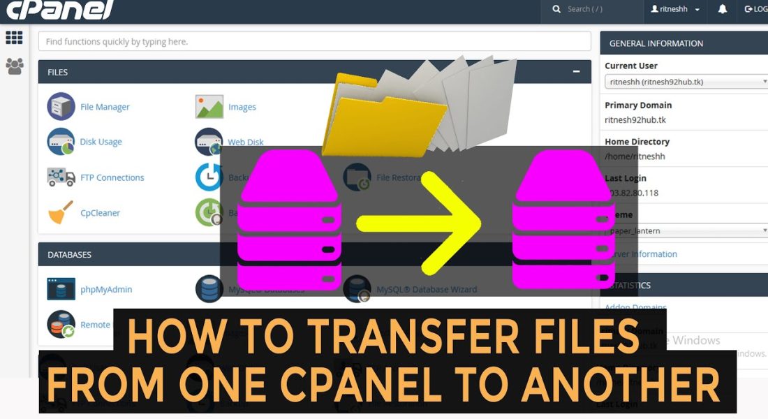 How to Transfer Files from One cPanel to Another?