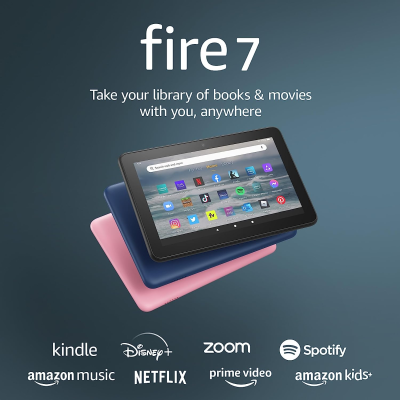 Fire 7 Tablet (Newest Model) 7” Display, Read and Watch, under $80 with 10-Hour Battery Life, 32 GB, Black